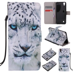 untuk LG X Power K220 Case Cover-Gaya Busana Klasik Dompet Flip Stand PU Kulit Phone Case-KT17 -Intl