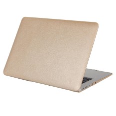 untuk MacBook Pro 15.4 Inch Sutra Tekstur Apple Laptop PC Pelindung Case (Emas)-Intl