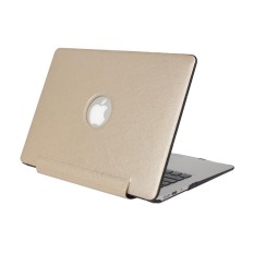 Untuk MacBook Pro Retina 13.3 Inch Tekstur Sutra Apple Laptop United Pu Kasus Pelindung (Emas)-Internasional