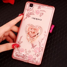 untuk OPPO R7 Lite Soft Phone Casing dengan Cincin Pemegang Shockproof Kasus Telepon Cover Phonecase-Intl