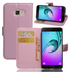untuk Samsung Galaxy A3 (2017) /A3200 Case Cover-PU Kulit Klasik Fashion Style Dompet Flip Stand Phone Case-Intl