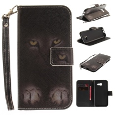 untuk Samsung Galaxy A3 (2017) /A3200 Phone Case-PU Leather Cellphone Case Stent Dompet Flip Case-(TX80/Fox) -Intl