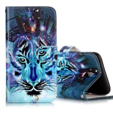 For Samsung Galaxy J5 (2017) (EU Version) Gloss Oil Embossed Wolf Pattern Horizontal Flip Leather Case with Holder and Card Slots and Wallet and Photo Frame - intl
