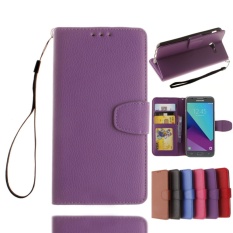 untuk Samsung Galaxy J5 (2017) Wallet Case CLASSIC FLIP Folio Phone Case Bahan Kulit