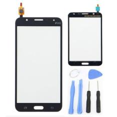 Untuk Samsung Galaxy J7 J700 J700F J700H Hitam Lensa Kaca Sentuh Panel Layar Suku Cadang Pengganti Digitizer + Tools + Perekat-Intl