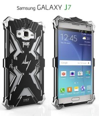 For Samsung Galaxy J7(2016) Phone Case Original Design Armor Heavy Dust Metal Aluminum Simon THOR IRONMAN Back Cover - intl