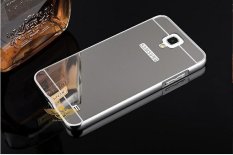 untuk Samsung GALAXY Mega 2 Case Luxury Mirror Metal Bumper + PC Hard Mirror Phone Case Back Cover Telepon Perumahan untuk Samsung GALAXY Mega 2 Handphone Casing-Intl