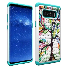 untuk Samsung Galaxy Note 8 201 Bling Rhinestone Hybrid Dual Layer Back Case Cover (Pohon Kehidupan) -Intl