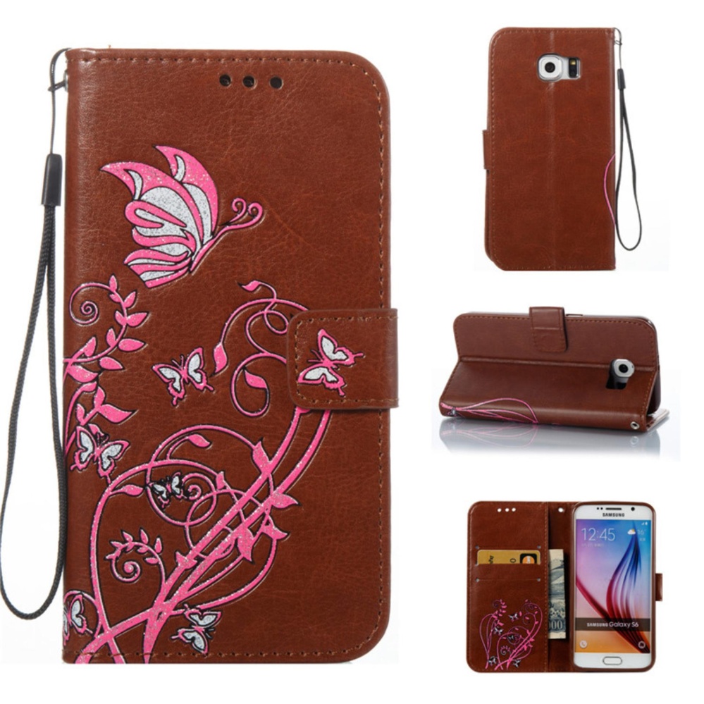 untuk Samsung Galaxy S6/G920 Case Cover-Gaya Busana Klasik Dompet Flip Stand PU Kulit Mobile Phone Case -Intl untuk Samsung Galaxy S6/G920 Case Cover-Gaya Busana Klasik Dompet Flip Stand PU Kulit Mobile Phone Case -Intl