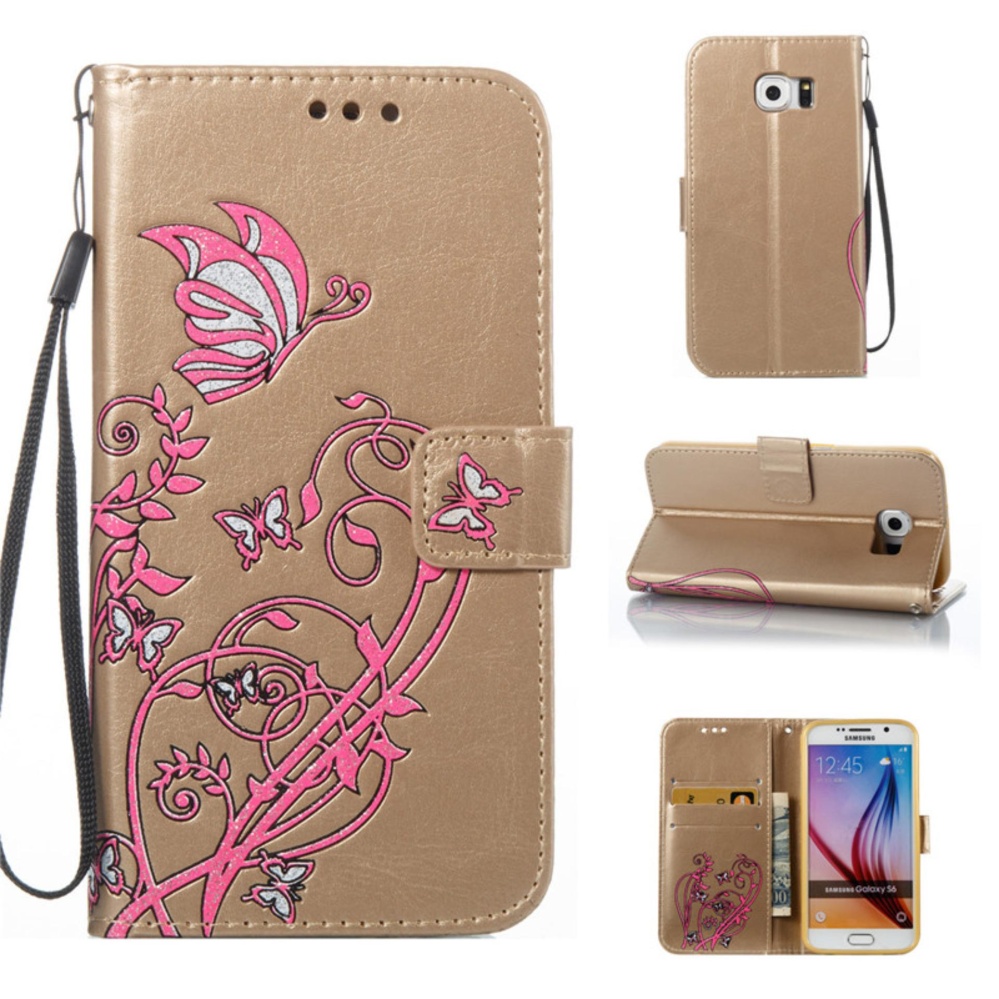 untuk Samsung Galaxy S6/G920 Case Cover-Gaya Busana Klasik Dompet Flip Stand PU Kulit Mobile Phone Case -Intl untuk Samsung Galaxy S6/G920 Case Cover-Gaya Busana Klasik Dompet Flip Stand PU Kulit Mobile Phone Case -Intl
