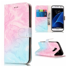 untuk Samsung Galaxy S7 SM-G930 Case Cover-Gaya Busana Klasik Dompet Flip Stand PU Kulit Phone Case-YH80 -Intl