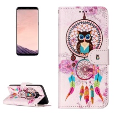 untuk Samsung Galaxy S8 Gloss Minyak Embossed Bells Owl Pola Case Kulit Horisontal Flip dengan Pemegang dan Slot Kartu dan Dompet dan Bingkai Foto-Intl