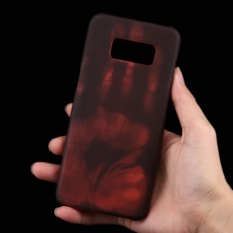 untuk Samsung Galaxy S8 Pasta Kulit + PC Thermal Sensor Perubahan Warna Pelindung Menutupi Belakang Case (Orange)-Intl