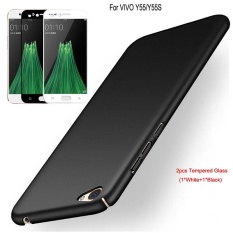 For VIVO Y55S/Y55 Slim Hard Plastic Shockproof Case Cover With 2 Pack Full Coverage
