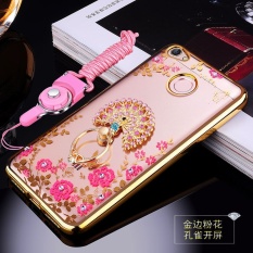 untuk Xiaomi Redmi Catatan 5A (2 GB RAM) Kasus, Electroplated Fashion Silicon dengan Cincin Bor Bracket Back Cover untuk Xiaomi Redmi Note 5A (2 GB RAM) -Intl