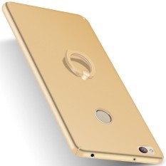 untuk ZTE Nubia Z11 Minis Ultra Slim Buram Matte Hard PC Anti-Scratch Back Case dengan Kurung Cincin- Golden-Intl
