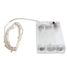 Pengiriman Gratis 2 M 20 LED Kawat Tembaga String Light Waterproof Lampu Natal Pernikahan Dekorasi-Intl