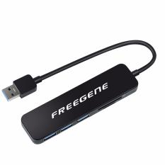 Freegene USB Ultra Tipis 3.0 HUB 3 Port dengan Sd/Micro Pembaca Kartu SD Combo-Intl