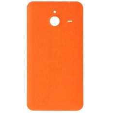 Yg Dilapisi Dgn Embun Beku Permukaan Belakang Plastik Penutup Penggantian For Perumahan Microsoft Lumia 640XL (Oranye)