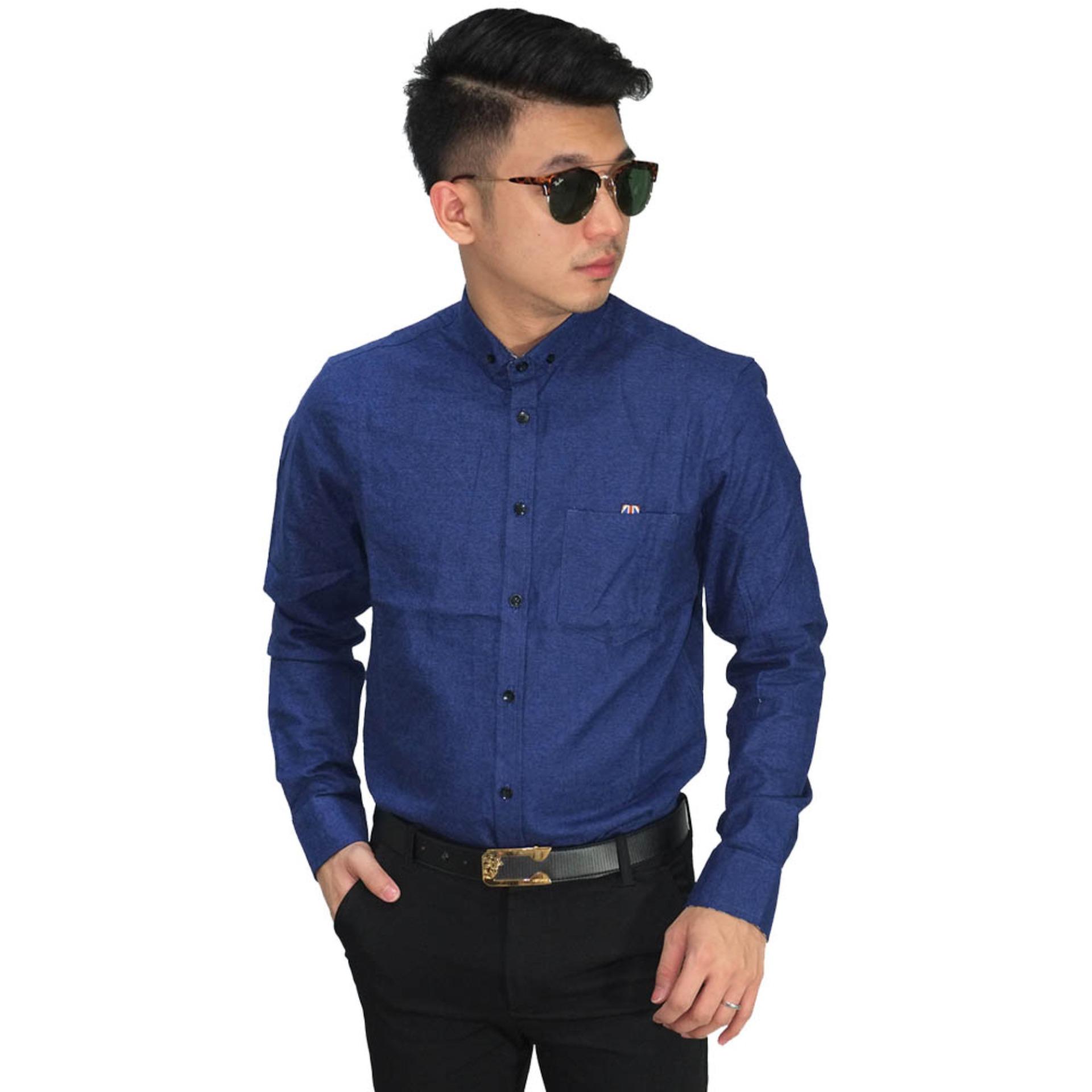 Frozenshop.com - Kemeja Formal Executive Dark Blue - Kemeja Pria