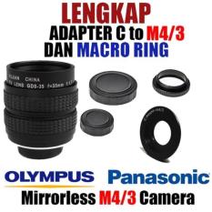 Fujian 35mm F1.7 CCTV + C Mount To Olympus Panasonic M4/3 + Macro Ring