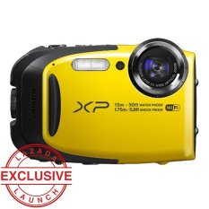 Fujifilm FinePix XP80 Shock & Waterproof Wi-Fi Digital Kamera - 16.4 MP - 5x Optical Zoom - Kuning + Bonus SDHC 8GB