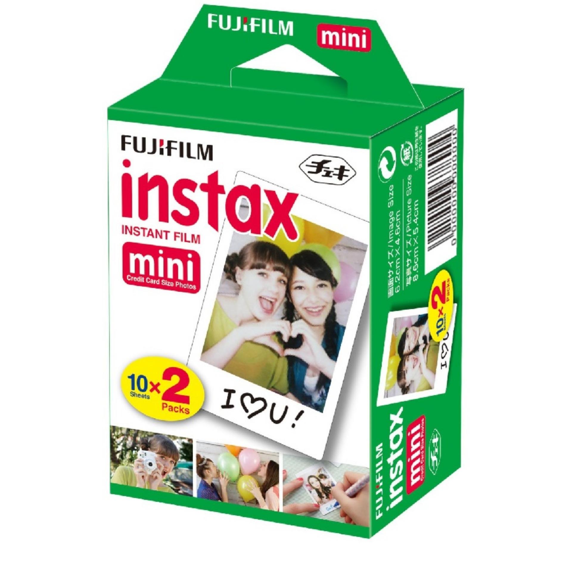Fujifilm Refill Fuji Instax Mini Film Polaroid Twinpack Plain