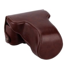Fujifilm X-A2 XA2 / X-A1 XA1 / X-M1 XM1 Leather Bag/Case/Tas Kamera - Coklat Tua