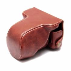 Fujifilm X-A3 / X-A10 / XA3 / XA10 Leather Bag / Case / Tas Kamera - Coklat Tua