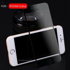 Full Cover Tempered Glass Warna Screen Protector for Apple iPhone 8 Plus 5.5 inch - Black