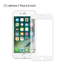 Full Cover Tempered Glass Warna Screen Protector for Iphone 7 Plus 5.5 inch - White