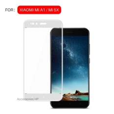 Full Cover Tempered Glass Warna Screen Protector for Xiaomi Mi A1 / Mi 5X - Putih