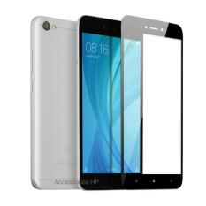 Full Cover Tempered Glass Warna Screen Protector for Xiaomi Redmi Note 5A Standar (Non Fingerprint) - Black