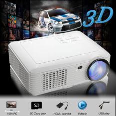 Full HD 1080P 5000 Lumens 3D LED Projector Home Cinema Theater Multimedia HDMI - intl