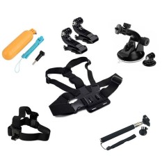 Panas Lengkap Hemat Biaya Floaty Pegangan Tangan Tali Dada Sabuk Kepala J-Hook Gesper Carsuctioncup Mount Dapat Diperpanjang Monopod Genggam Perlengkapan Aksesori untuk GoPro- internasional