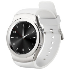 G3 MTK2502 Full Circular Bluetooth Smartwatch SIM GPRS Fashion Smart Watch (Putih)