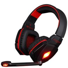 G4000 Pro Gaming Headset Stereo Suara 2,2 Juta Wired Headphone (Hitam Merah)-Intl