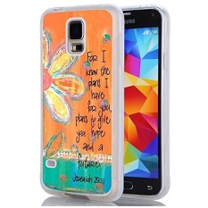 Galaxy S5 Case, Ayat Alkitab, Vintage Floral. Karena Saya Tahu Rencana Yang Saya Miliki untuk Anda. Rencana untuk Memberimu Harapan dan Masa Depan. Yeremia 29:11 Case untuk Samsung Galaxy S5-Intl