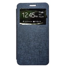 Galeno Leather Flip Cover for Vivo Y15 - Biru