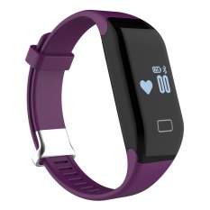 Gasfun Fitness Tracker dengan Heart Rate Monitor Aktivitas Watch Langkah Berjalan Sleep Counter Wireless Gelang Pedometer Pelacakan Olahraga Sweatproof Sports Gelang untuk Android dan IOS Ungu-Intl