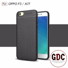GDC Accessories Hp Premium Ultimate Shockproof Leather Case For OPPO F3 A77 - Black