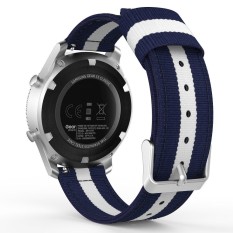 GEAR S3 Gelang Jam, Fine Tenun Nilon Bisa Disesuaikan Penggantian Band Tali Olahraga untuk GEAR S3 Frontier/S3 CLASSIC/Gar Min Vivomove-Intl