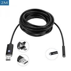 Gendax 2 In 1 OTG Micro USB Waterproof Endoskopi. 8mm Borescope Inspeksi Kamera dengan 6LED 2.0MP HD Kamera untuk Sistem Operasi Ponsel Tablet Komputer dan Sistem Windows- INTL