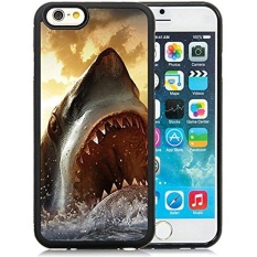 Generic iPhone 6 TPU Case,Ocean Shark Sharp Mouth Painting Black Cover Case For iPhone 6S 4.7 inches - intl