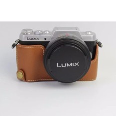 Kulit Asli Bag Setengah Body Cover untuk Panasonic DMC-GF7DMC-GF8 12-32mm DSLR-Intl