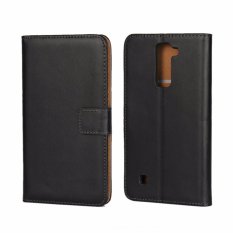 Kulit Asli Dompet Case Cover untuk LG Stylus 2-Intl
