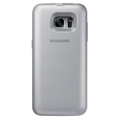Genuine Samsung Backpack Cover Case for Samsung Glaxy S7 Edge (Silver)