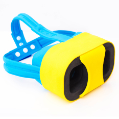 Getek HD 3D VR Kaca Realitas Virtual untuk Android iPhone (Kuning)