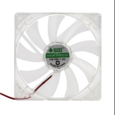 Hadiah Quad 4 Lampu LED 120mm PC Komputer Case Cooling Fan Mudah Dipasang, 12 V-Intl