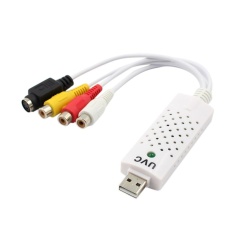 Hadiah USB2.0 Video TV Tuner DVD Audio Capture Card Converer Adaptor untuk Win7/8-Intl
